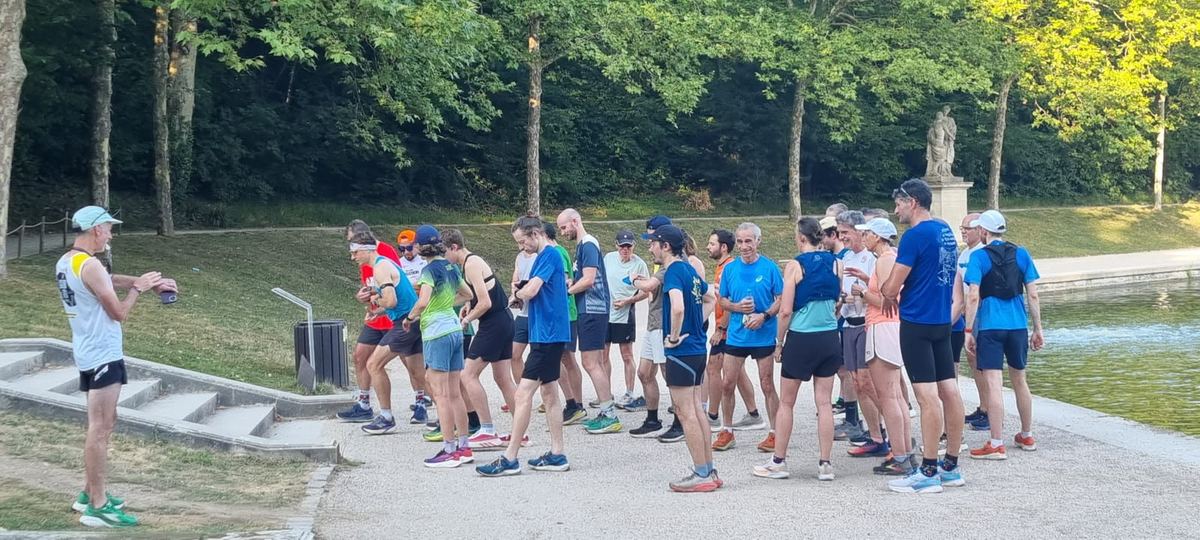 L’entraînement du mercredi dans le parc de Sceaux